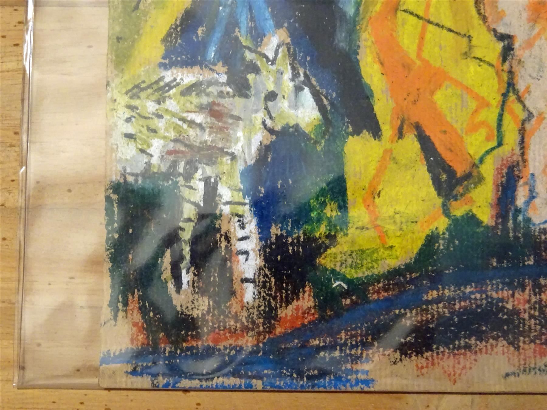 Dipinti: Bunte Familienszene à la Chagall – Usato da Geroldswil venduto da ARTEFACTO 2