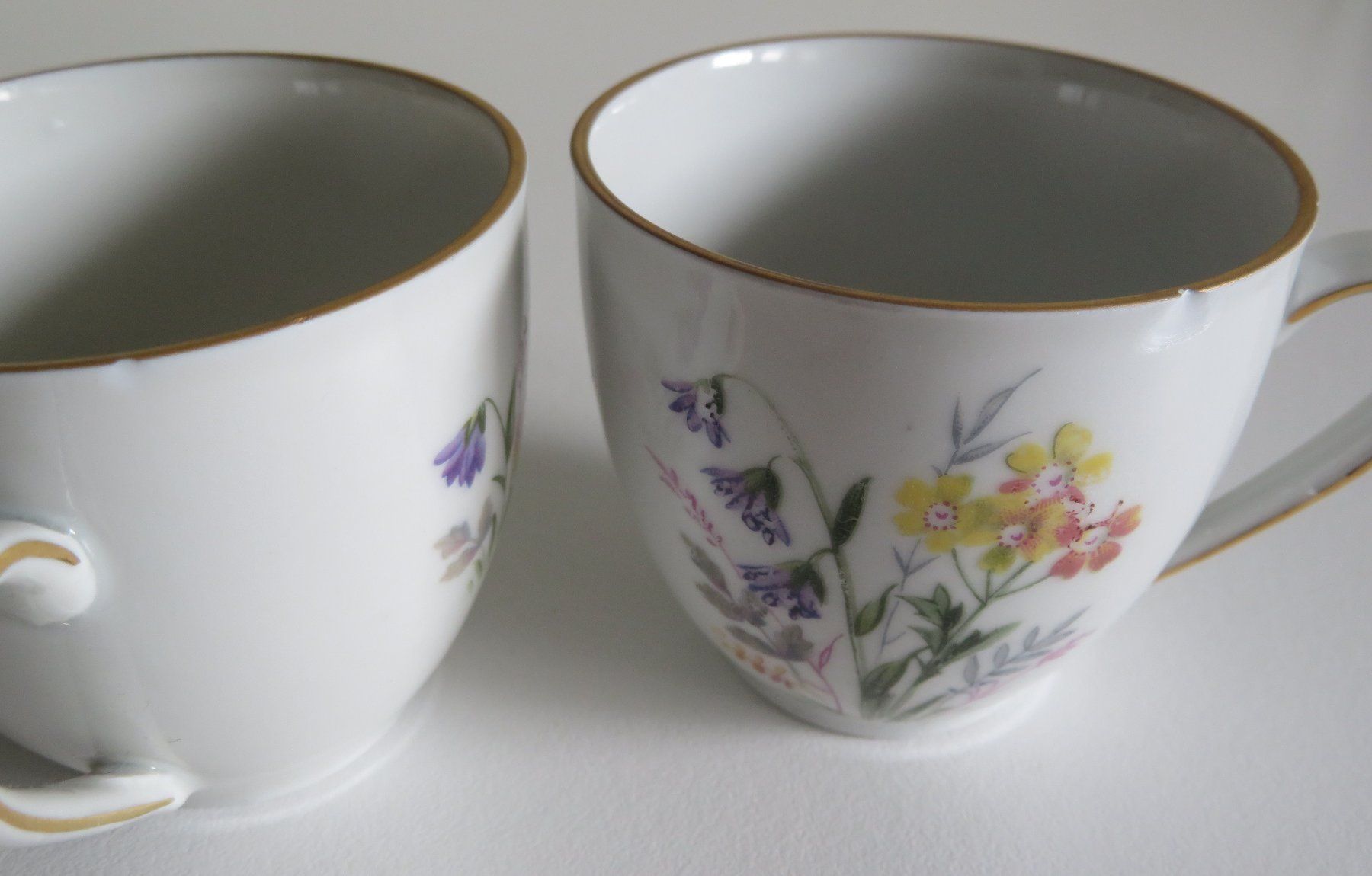 Tassen: 2x Teetasse mit Untertasse, um 1960 – Gebraucht aus Oberriet SG von Manick 6