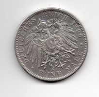 (1508) Bayern, 5 Mark 1899, vz