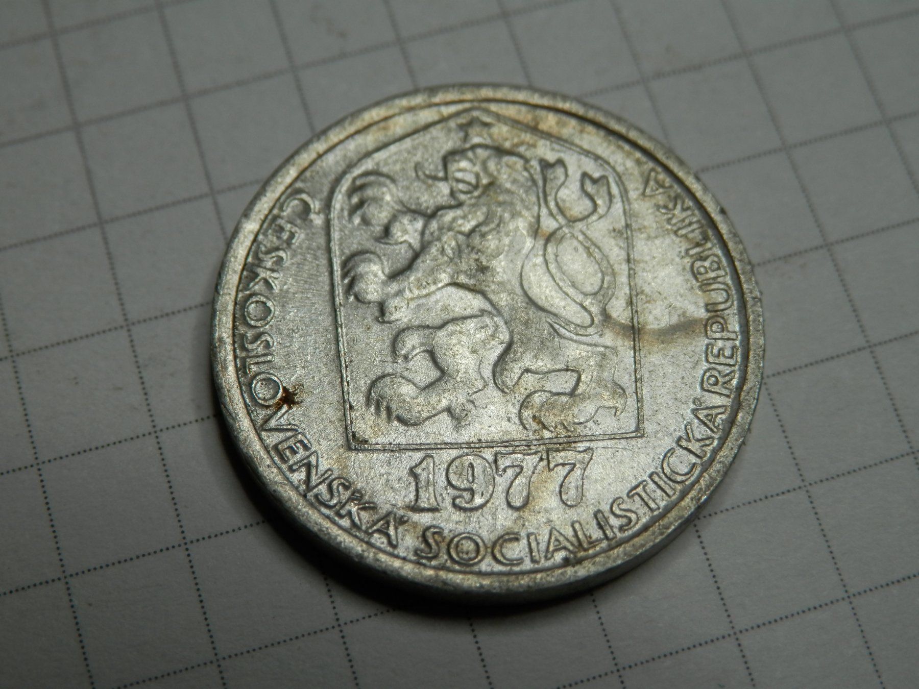 Tutti le monete: Tschechoslowakei 10 Heller, 1977 – Usato da Weiach venduto da weiach81