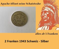 2 Franken 1943 -  Silber - Schweiz