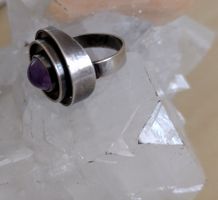 RING SILBER 835 MIT AMETHYST