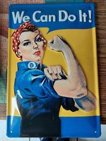 Blechbild "we can do it"