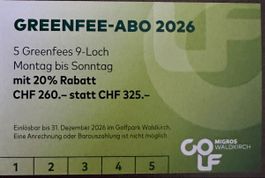 Greenfee für Golfpark Waldkirch