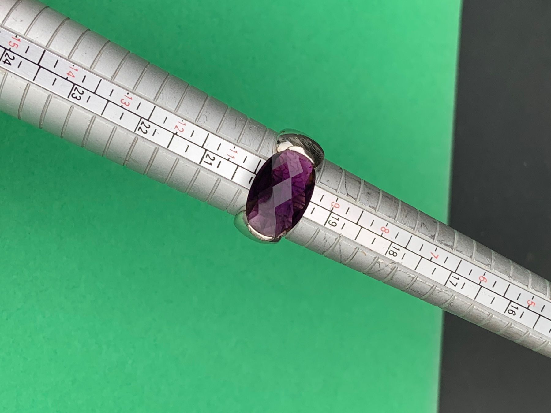 Anelli: Silberring violetter Stein oval (63) – Usato da Dittingen venduto da Bellevista 3
