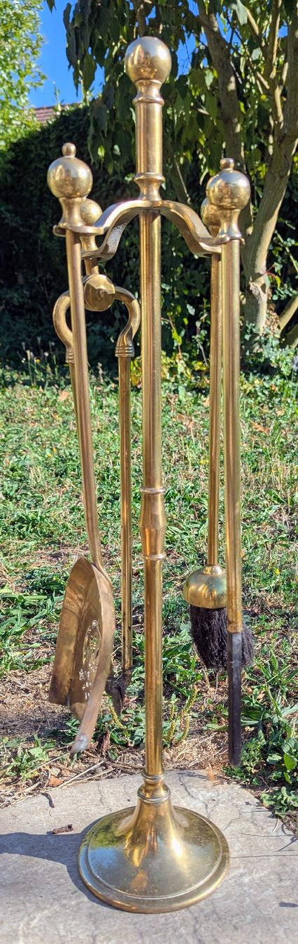 Camini: Ustensiles de cheminée en laiton – Usato da Vernier venduto da SRAE 1