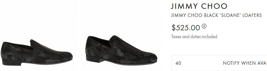 Jimmy Choo Scarpe da uomo: Jimmy Choo Sloane Slip-On Sneakers .40 – Usato da Collonges venduto da arashee 8
