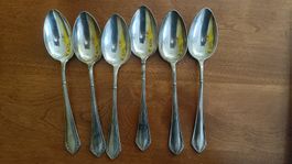 Set 6 Löffel versilbert vintage