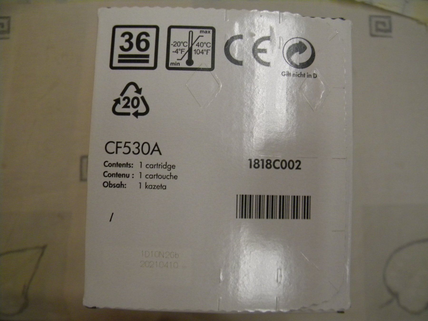 Hewlett Packard Cartouches & Toner: CF530A  205A – Neuf avec emballage d'origine à Bühler par Wini100 2