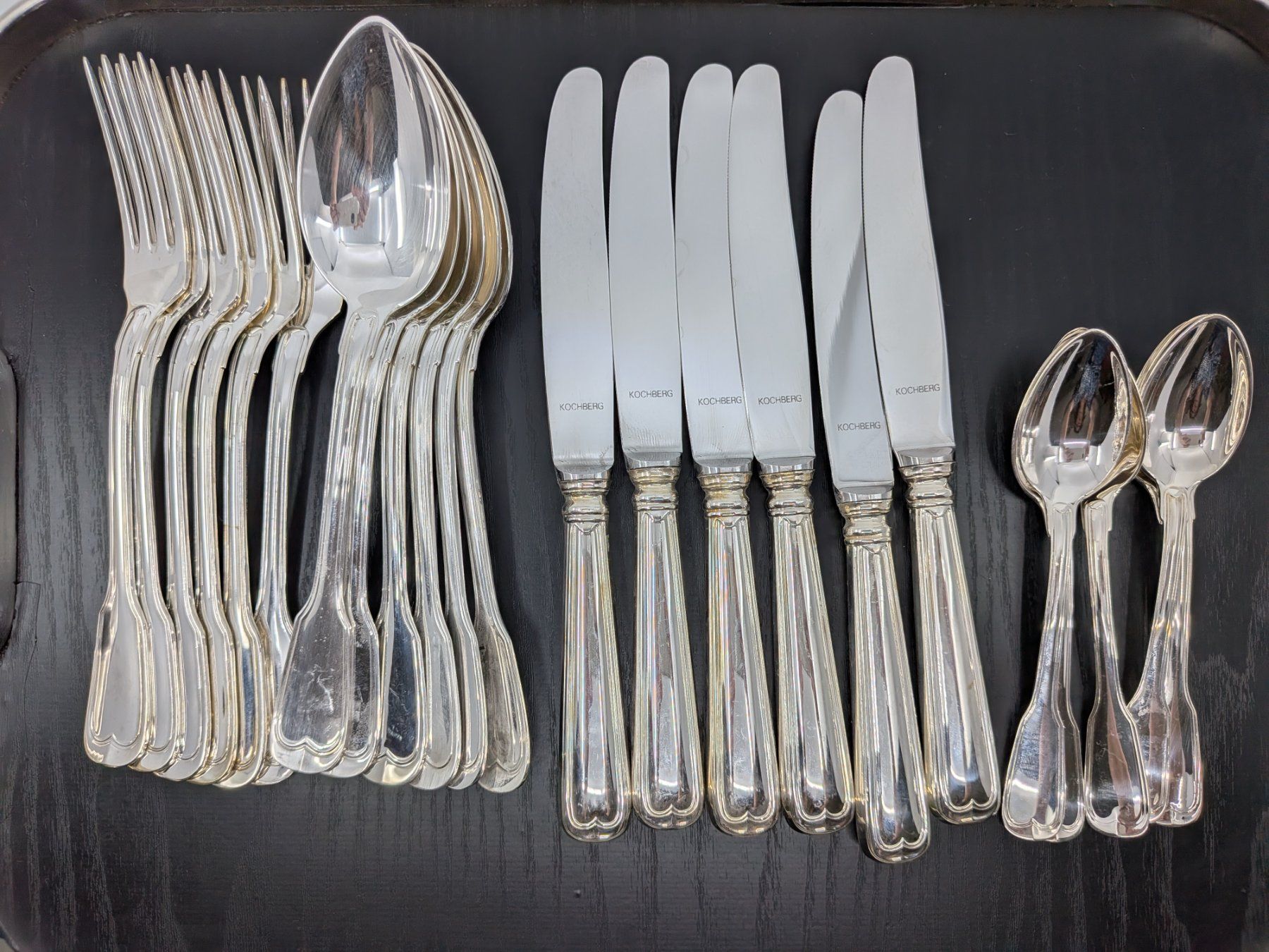Bestecksets: Silberbesteck versilbert 24 tlg – Gebraucht aus Emmen von magelan