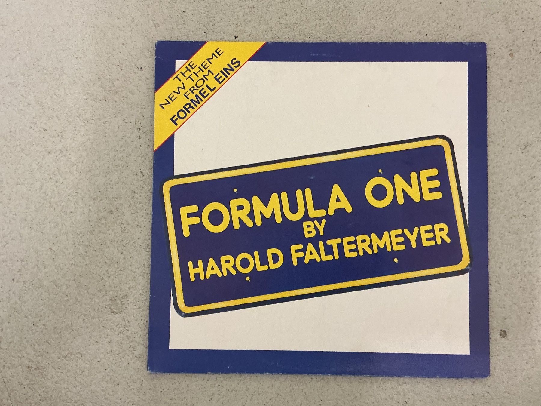 Schallplatten: Formel Eins Maxi-Single - Harold Faltermeyer – Gebraucht aus Winterthur von Tumko_7_Vinyl