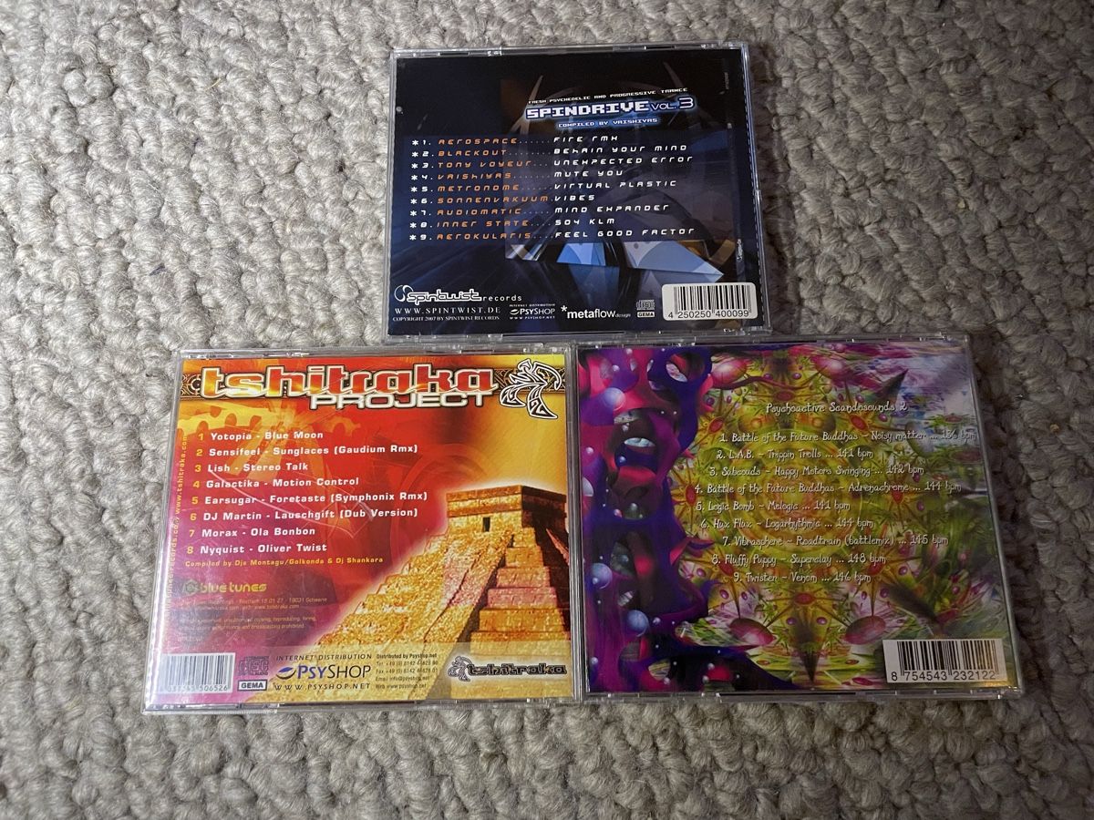 CD: Spindrive Vol.3/Tshitraka Project/Psychoactive Scandosounds2 – Usato da Reinach AG venduto da trigger7811 2