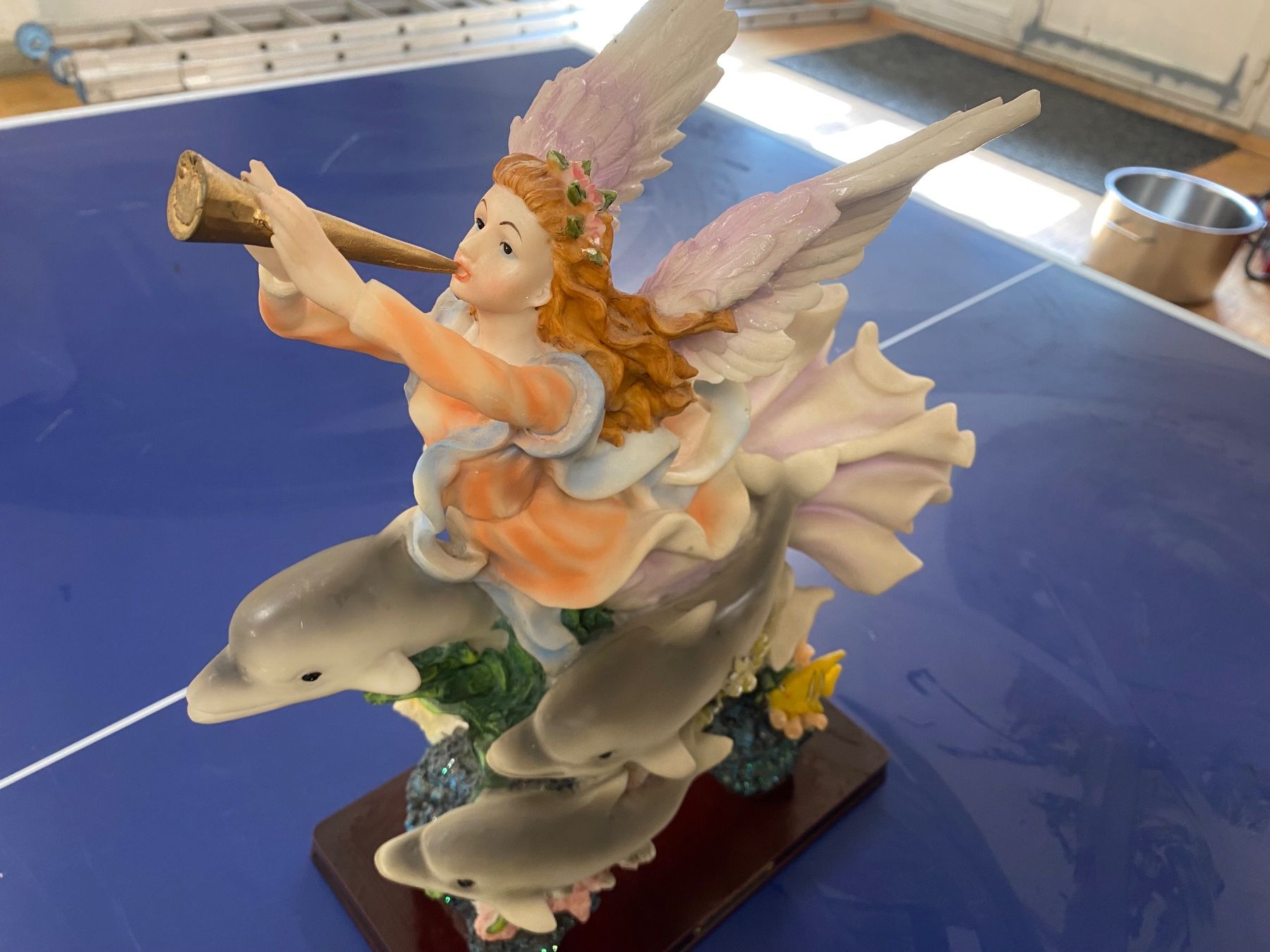 Statuette: Delphin mit Sirene, 35 cm hoch – Usato da Ebikon venduto da edithundkari