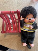 Monchhichi-Handpuppe & Stuhl (Original, 1987)