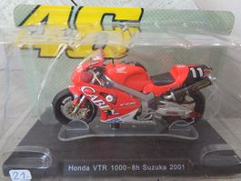 LEO Model 1:18 Moto Valentino Rossi 46 Honda 2001