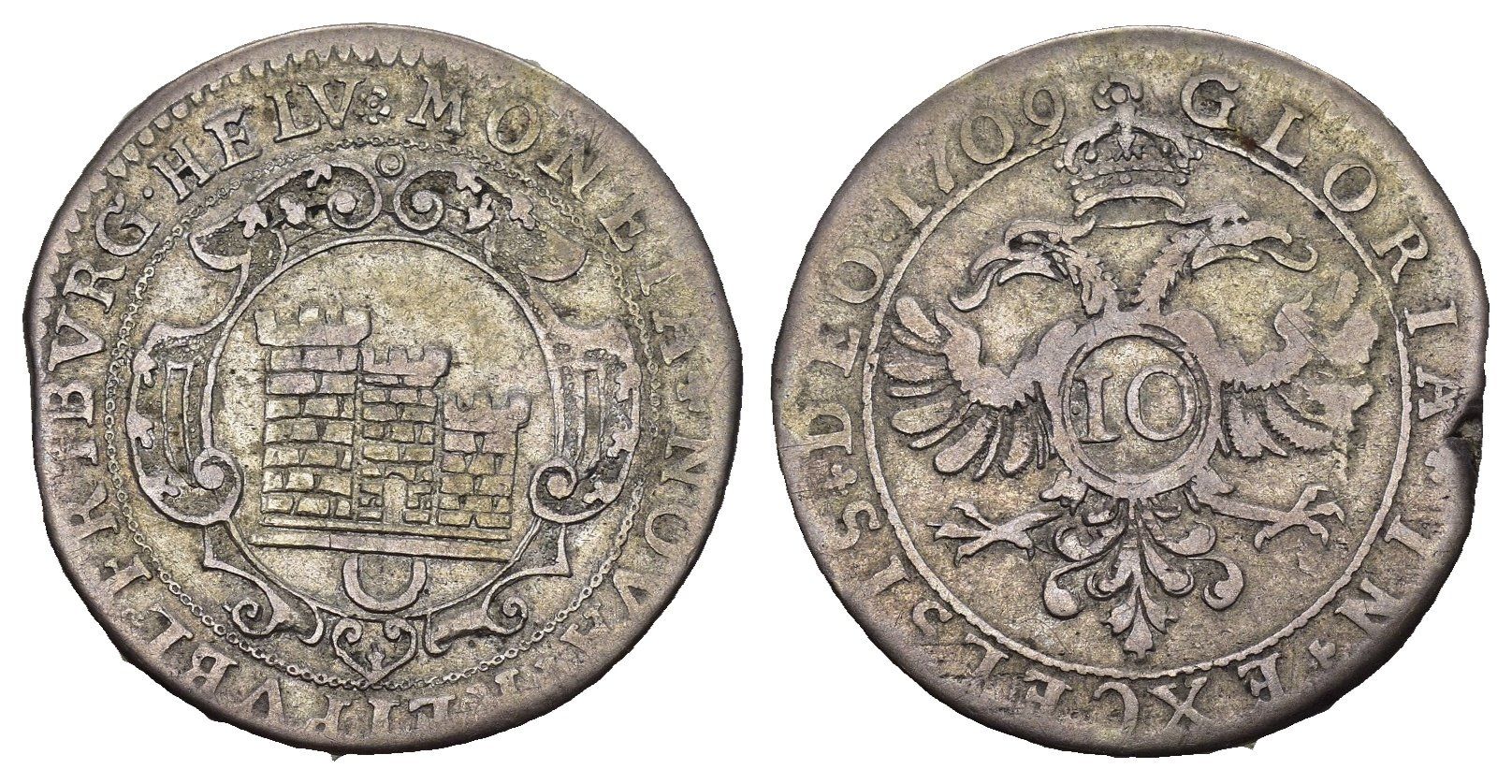 Tutti le monete: Fribourg 1709 – Usato da Bern venduto da numismatictops