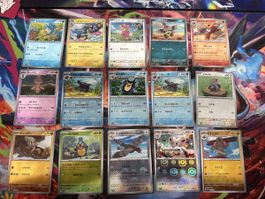 Pokemonkarten Reverse Pokeball Karten 14 Stück+1 Meisterball