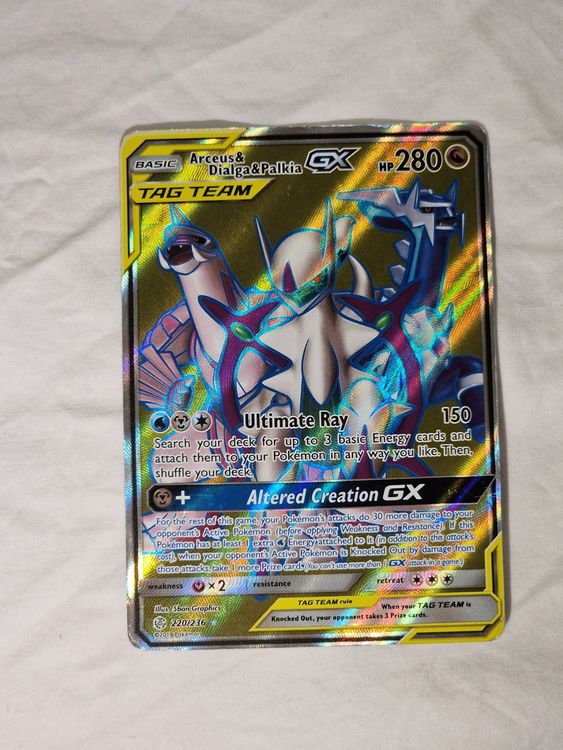 Arceus & Dialga & Palkia GX Tag Team 220 (Gebraucht) in Binningen für ...