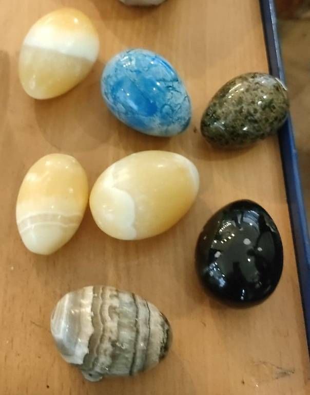 Pietre preziose: 7 Wunderschöne Eier aus Edelstein/Halbedelstein – Usato da Rheineck venduto da han_c85z 3