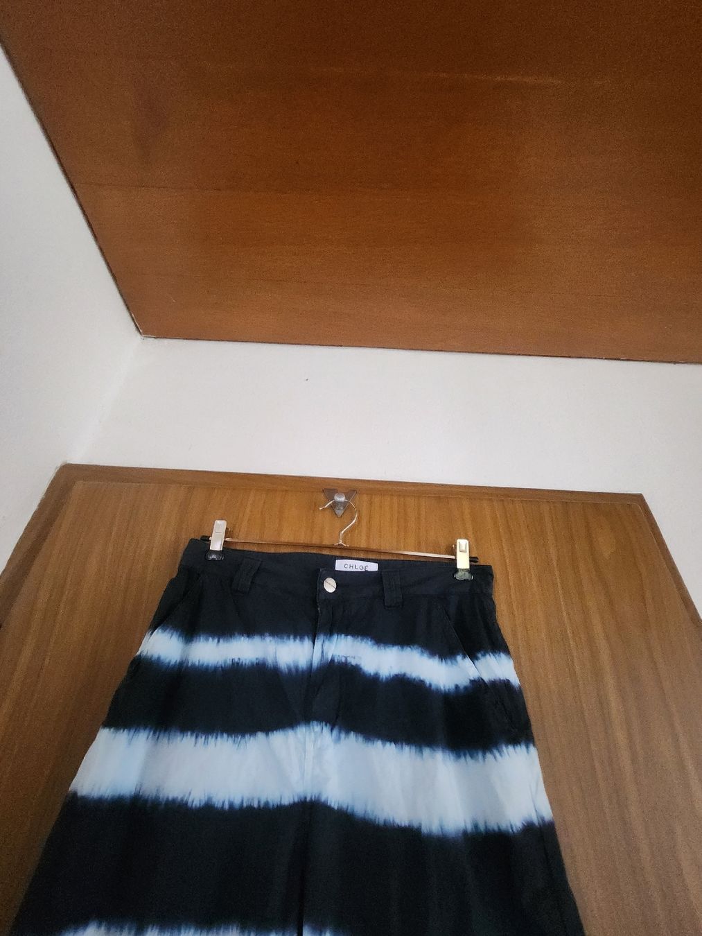 Chloé Pantaloni: Pantalon Chloé Stora rayé bleu/blanc taille 36 – Usato da Niedergösgen venduto da Eva2410 4