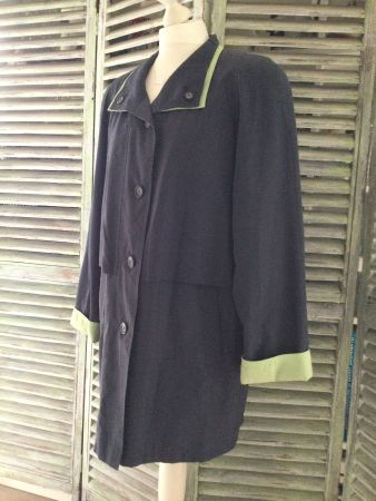 Veste/Manteau bleu gris/vert-tilleul