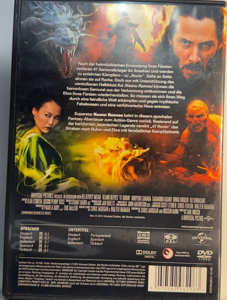 Alle DVDs: DVD 47 RONIN - KEANU REEVES – Gebraucht aus Wisen von gigisna 2