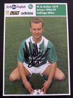 FC St. Gallen Autogrammkarte Hellinga Wilco, Saison 96/97