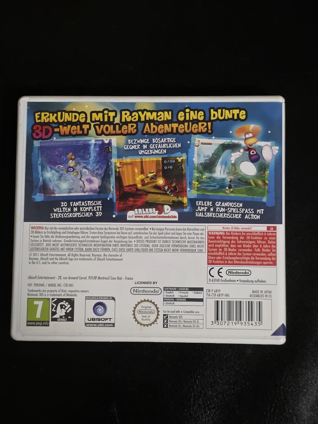 Giochi: RAYMAN 3D [CIB] | NINTENDO 3DS – Usato da Bellinzona venduto da egemon 1