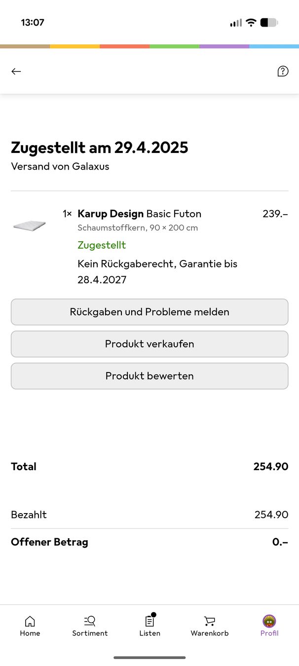 Karup Matelas: Futon 90x200cm – D'occasion à Rheinfelden par FIndolese 1