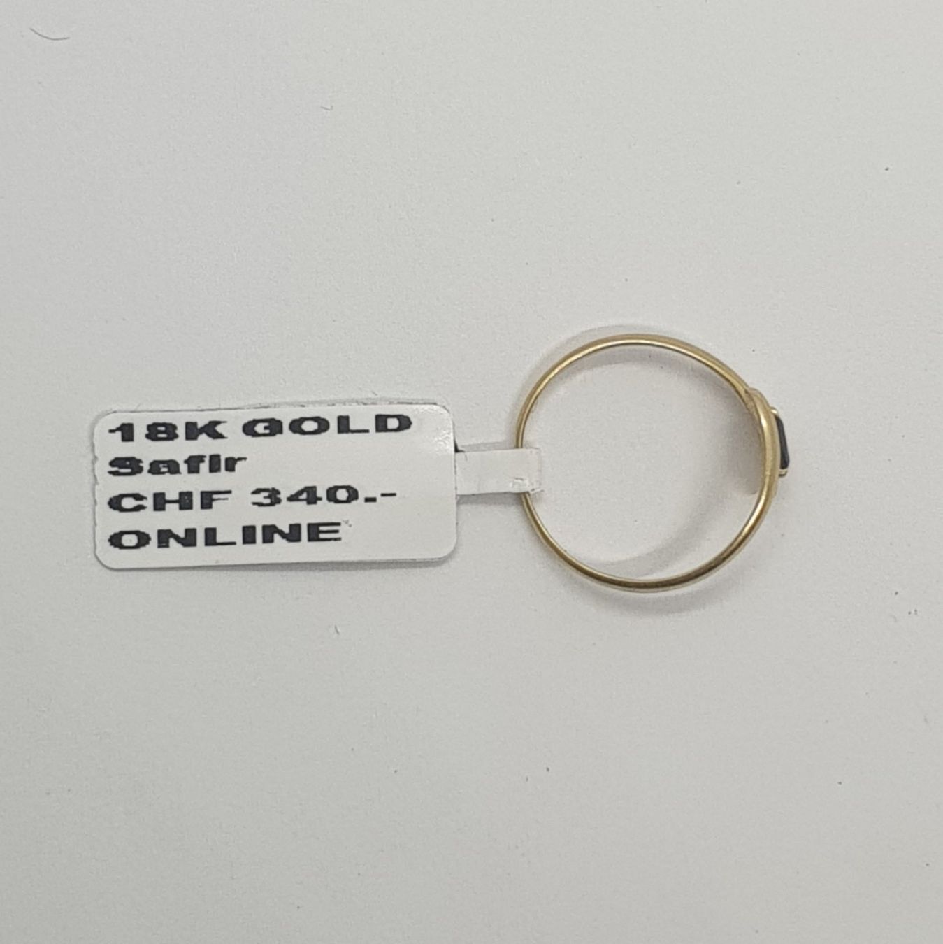 Anelli: Echt 18K Gold - Saphir Ring – Usato da Luzern venduto da Luzern-Goldhaus 2