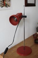Vintage Spotlampe Rot Chrom 70er Retro Space Age Design