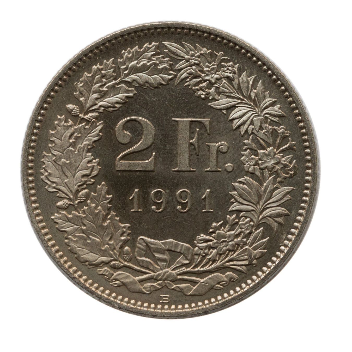 Tutti le monete: 2 Franken 1991 stgl – Usato da Rotkreuz venduto da Swiss-Coins