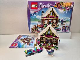 Lego Friends, Snow Resort Chalet, Set 41323, Jahr 2017, top