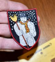 VINTAGE Badge SCHNEEMANN nos ST. GALLER STICKEREI