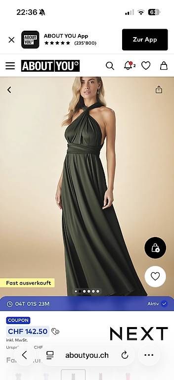 Kleider: Maxikleid Wickelkleid Kleid – Gebraucht aus Biel-Benken BL von AngiSchaefer 1