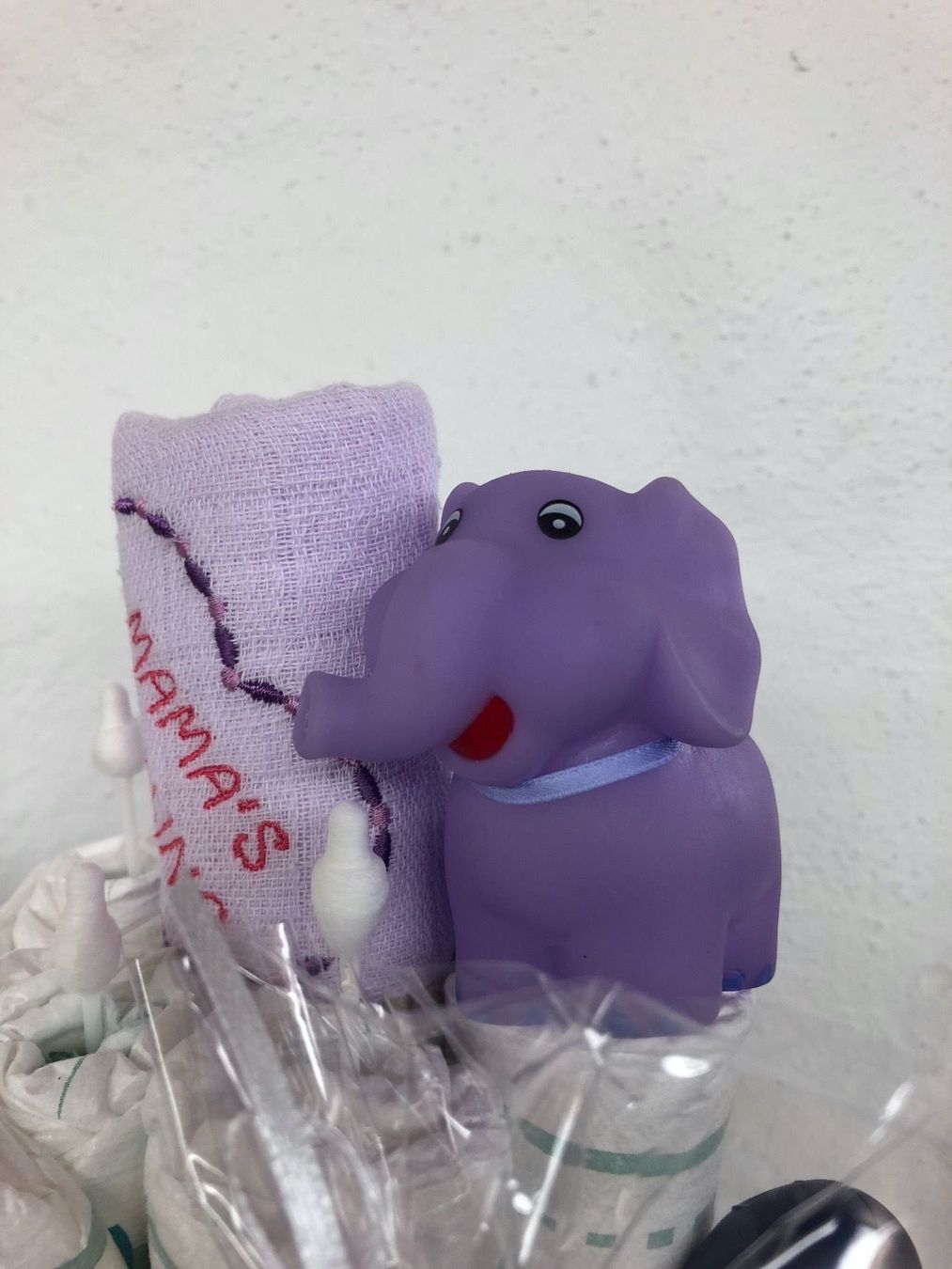Secchi per pannolini & Pannolini: Windeltorte violette, Baby Geschenk, Geburt, Taufe – Nuovo (secondo la descrizione) da Waldstatt venduto da wundertuete1 2