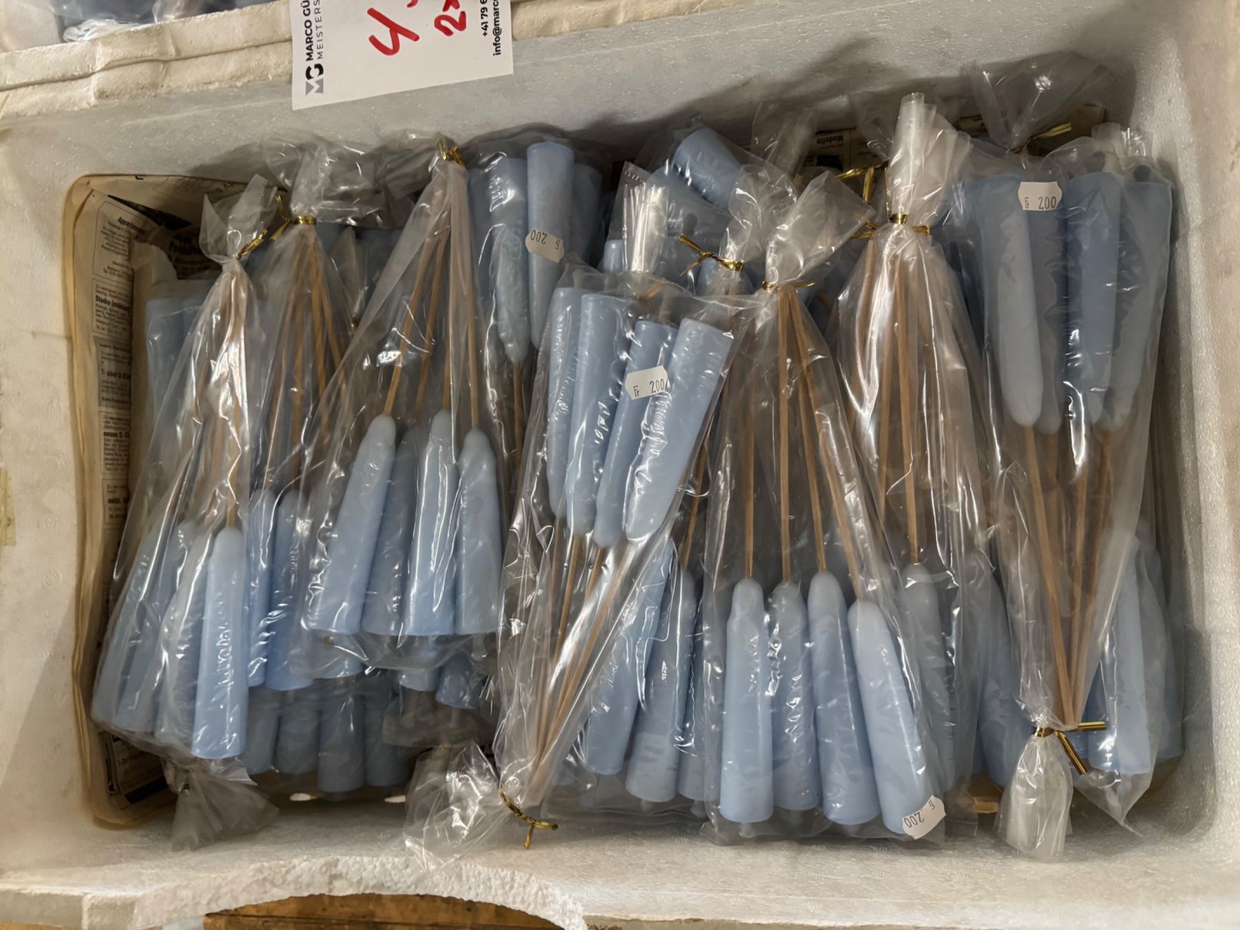 Candele: 452 Posten Wachsfackel aus Liquidation – Usato da Derendingen venduto da Meisterstuecke 1