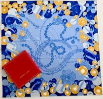 CARTIER Foulard "Jewels", 100% soie, avec box original