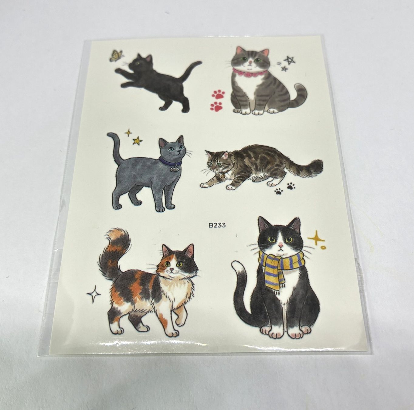 Sticker: Temporäre Katzen Tattoos, 2 Bögen – Nuovo (secondo la descrizione) da Finstersee venduto da Small-Daily-Rituals 1