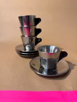 Vintage IKEA Espresso Tassen aus Edelstahl
