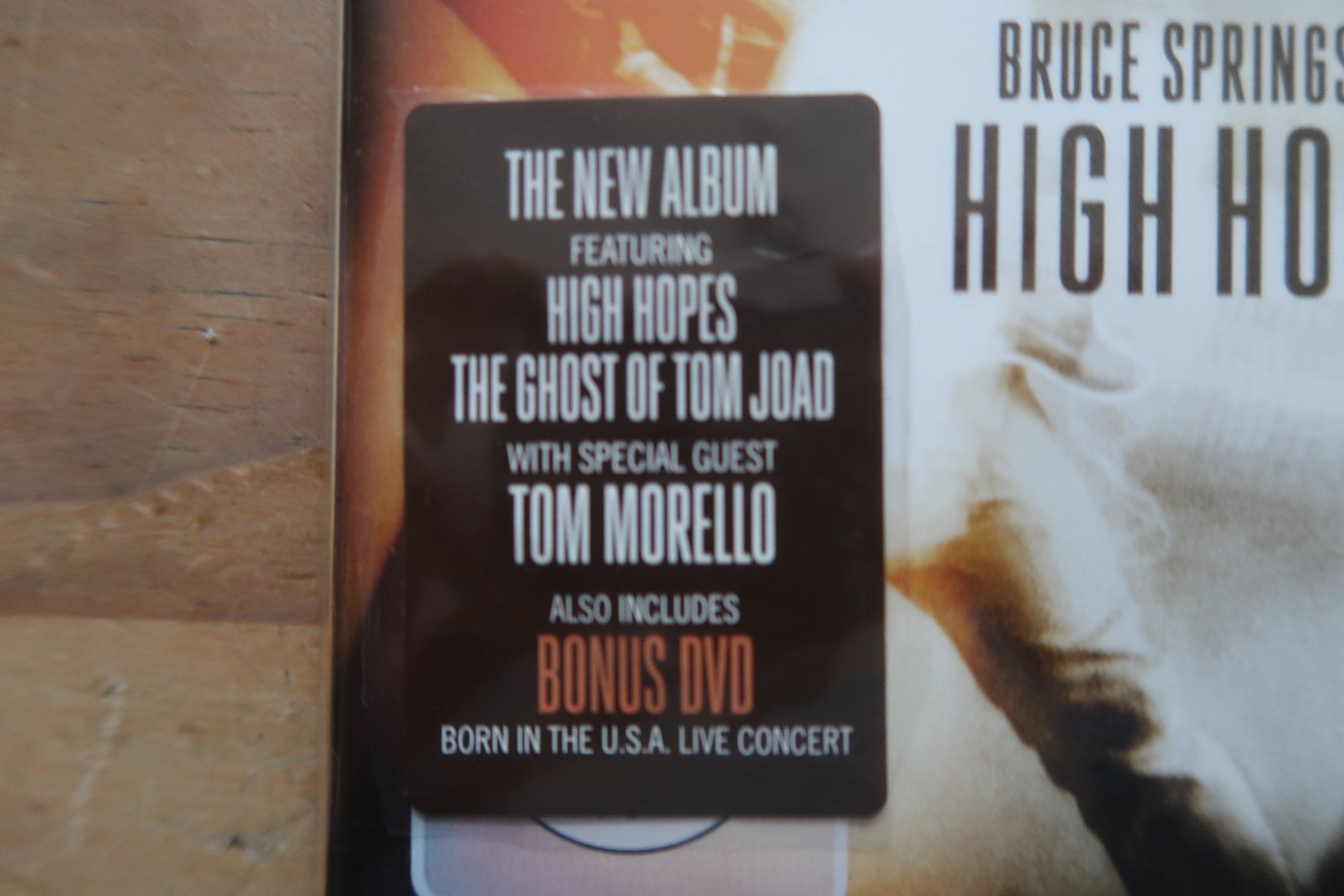 CD: BRUCE SPRINGSTEEN - HIGH HOPES - CD + BONUS DVD – Usato da Basel venduto da Patiscat 1