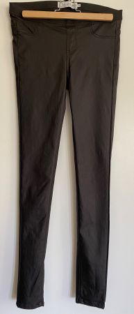 Lederimitat-Hose in Braun, Gr 38