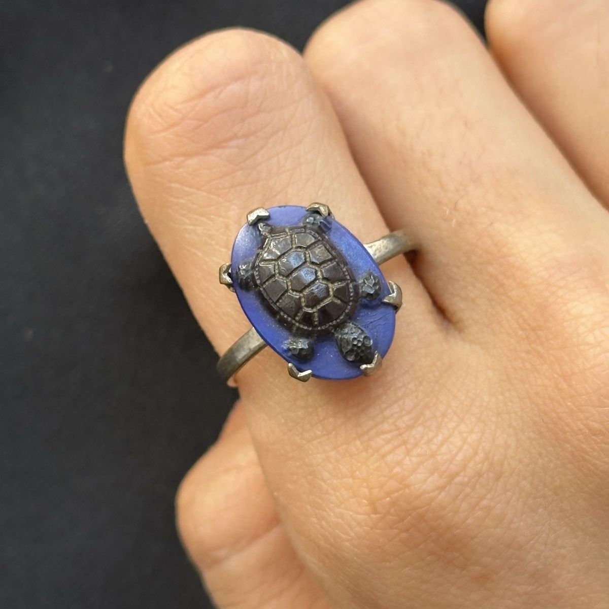 Ringe: Vintage Schildkröte Camée Ring   – Gebraucht aus Givisiez von dor_xb9k