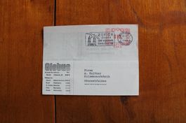 1948 PK GLOBUS Zürich an Holzwarenfabrik Oberentfelden