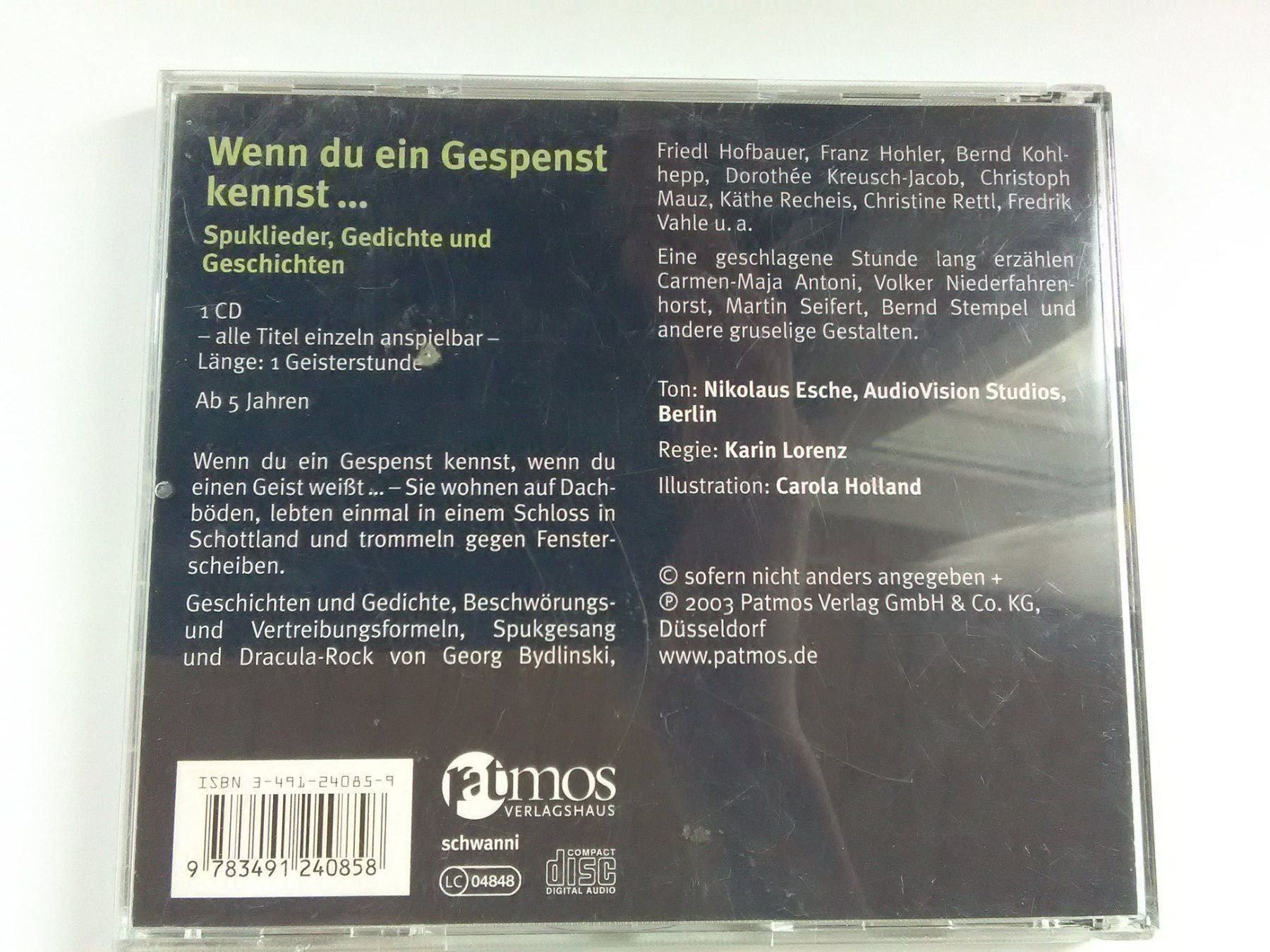 CD: Wenn du ein Gespenst kennst... – Usato da St.Galllen venduto da elkaphone 3