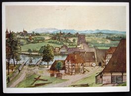 ALBERT DÜRER Die Drahtzieh Mühle - Aquarell um 1494