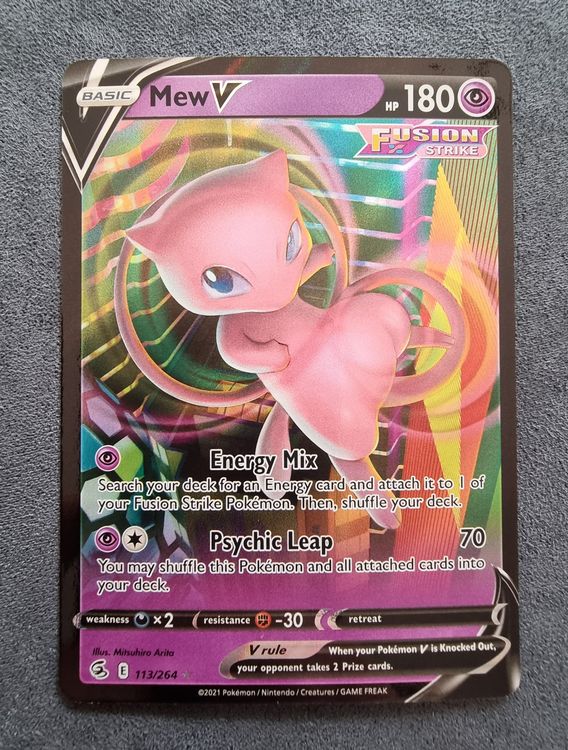 Carte Pokémon Mew V 69/189 De La Série Ténèbres Embrasées En