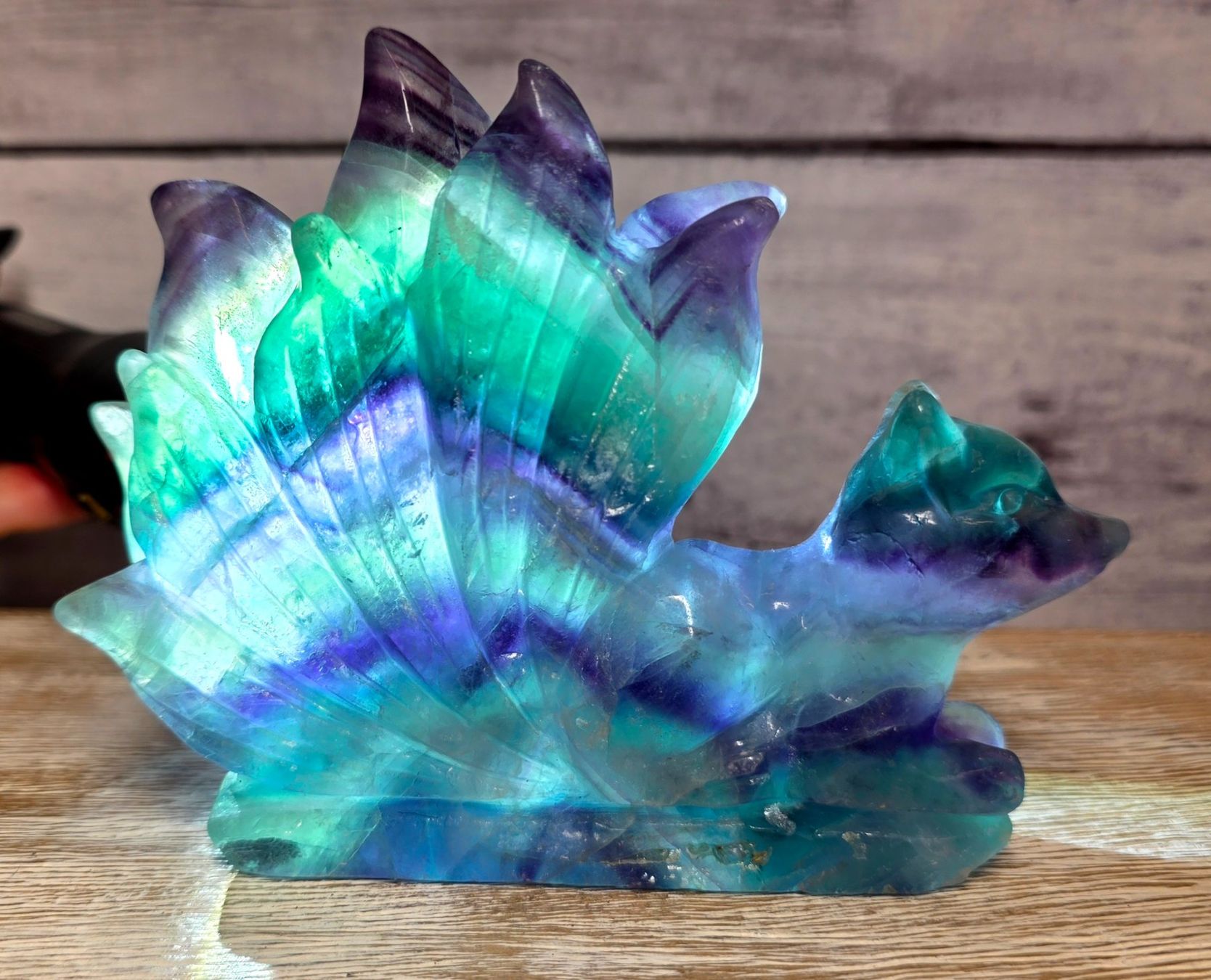 Minerali & Pietre curative: Regenbogen Fluorit Fuchs 633g – Nuovo e nell'imballaggio originale da Matzingen venduto da Shay_Crystalz