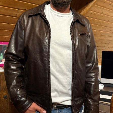 Herren Lederjacke braun klassisch fast neue 🤩 Zustand