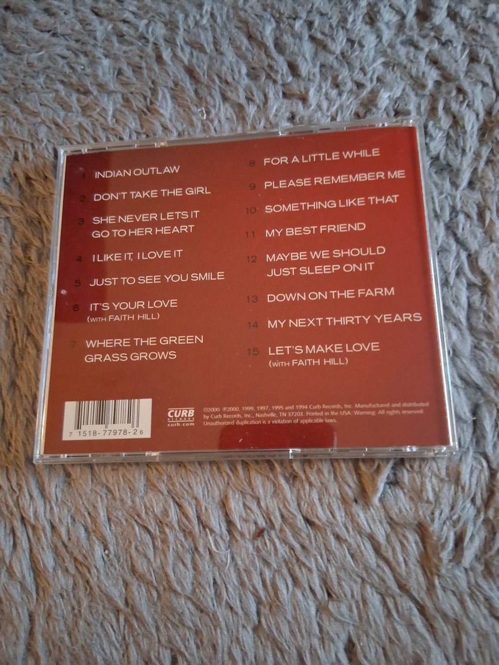 CD: TIM MCGRAW     GREATEST HITS     CD – Usato da Wetzikon ZH venduto da Ramones01 1